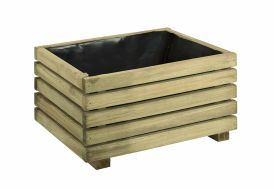 Bac à fleurs en bois jardinière rectangulaire en pin traité autoclave KÜB 40 x 25 cm