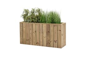 Jardinière rectangulaire en bois Atrium