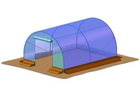 bâche de couverture remplacement serre de jardin tunnel Richel J30401