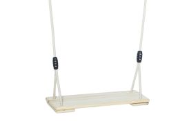 Balançoire en bois traité avec corde beige 250 cm