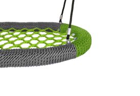 Balançoire Nid d'Oiseau Oval Pro Grise et Verte 120 x 87,5 cm