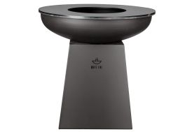 Barbecue braséro noir en acier corten White Fire
