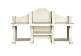 Bâti en pierre pour cuisine extérieure L. 230 cm - Camargue Roc de France