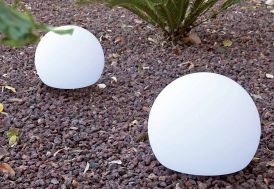 Boule Lumineuse Blanche Autonome 40x32cm (l,h)