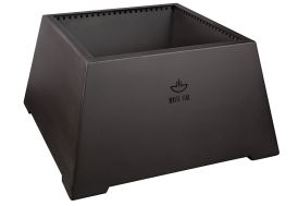 Braséro de jardin noir en acier corten White Fire