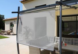 Rideau brise soleil universel pour tonnelle - 170 cm Couleurs du Monde