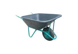 Brouette de jardin en polyéthylène une roue 60L - Poly