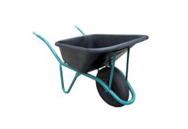 Brouette de jardin en polyéthylène une roue 80L - Poly