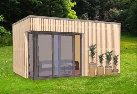 studio de jardin en bois traité et double vitrage 5 x 4 m