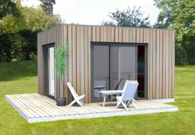 Chalet en Bois Habitable 15 m² - Bungalow Design Studio 395 x 375 cm