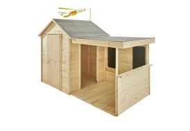 Cabane en Bois Maison d'Enfants de Jardin Equipée Timberlake - Backyard  Discovery