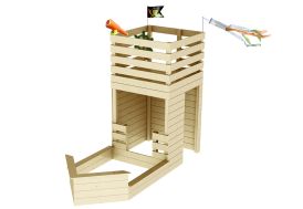 Cabane pour enfant en bois bateau pirate Soulet Hacker