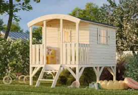 Cabane en bois pour enfant sur pilotis - Huck Palmako