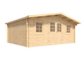 Abri de jardin en bois de pin brut