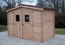 Cabanon de jardin en bois Douglas PEFC Habrita 20 mm 5,24 m² 