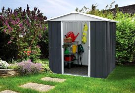 Abri de jardin en métal Yardmaster anthracite
