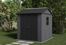Abri de jardin en résine effet bois gris Newton Plus 775