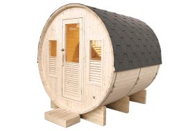 Sauna d’Extérieur en Bois d‘Épicéa 6 Personnes Holl's Gaïa Omega