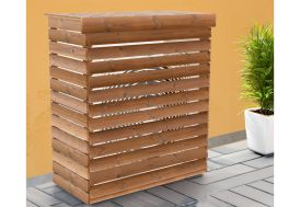 Cache-climatiseur en bois d’épicéa traité – 132 x 58 x 147 cm