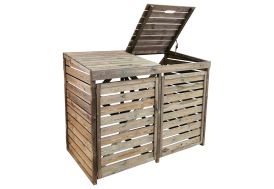 Cache poubelle capacité 2 poubelles 171,5 x 93,6 x 134,7 cm 