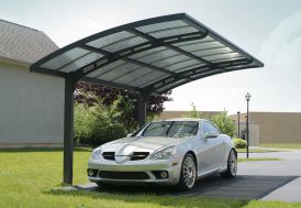 Carport en aluminium design Arizona Wave 4,95 x 2,89 m Canopia Palram