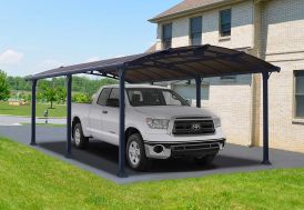 Carport voiture en aluminium 6,4 m avec toiture en polycarbonate Palram Arcadia 6400