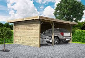 Carport en Bois Traité Autoclave (7x5m)