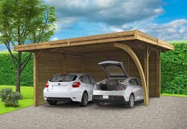 Carport en Bois Traité Autoclave (5x6m)