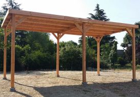 Carport pour camping-car en bois douglas made in France