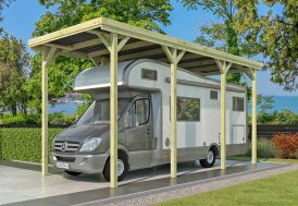 Carport pour camping-car en bois Woodlands