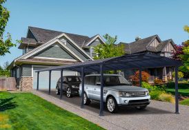 Carport Bois Optima Duo 2 Voitures (Plusieurs Tailles) - Weka