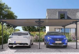 Abri pour Voitures Carport en Aluminium et Polycarbonate Trigano Mistral 30 m²