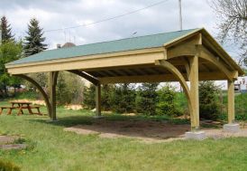 Carport 2 Voitures en Bois Traité Revelatio 2 - 34 m²