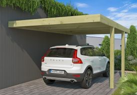 Carport adossé en bois Woodlands