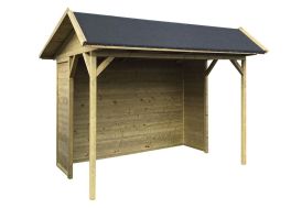 carport de jardin en bois traité autoclave surface 6 m2 (3x2m)