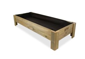 Carré potager sur pieds en bois traité 220 L Hortalia - Gardenbrico XL40