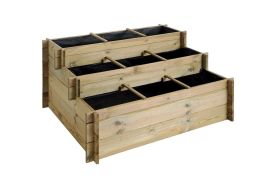 carré potager 9 bacs jardipolys 3 niveaux 371 L jardipolys