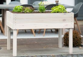 Carré potager sur pieds en bois