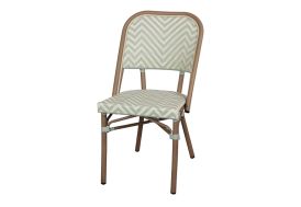 Chaise de jardin en aluminium et rotin synthétique