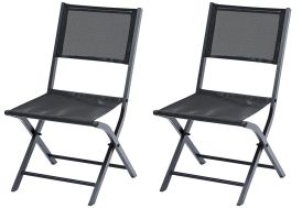 chaises de jardin Modulo pliante en aluminium et en textilène
