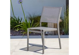 Chaise de Jardin Empilable en Aluminium et Textilène DCB Garden Stockholm