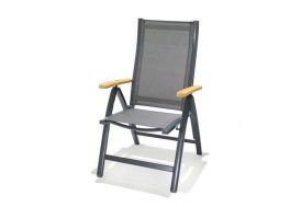 Chaise de Jardin Pliante en Aluminium et Polyester Mountfield Angela Deluxe
