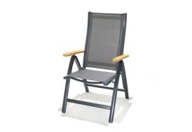 Chaise de jardin empilable en métal galvanisé noir Zelie (lot de 4) - Givex