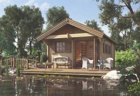 Chalet de jardin en bois au bord de l'eau Weka Weekend