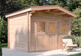 Abri de jardin en bois Douglas brut Lantenay