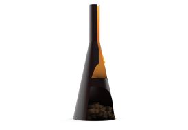 Cheminée de jardin en acier noir 2 dimensions Kerria Huugy