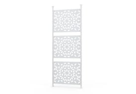 Lot de 5 claustras en acier pour carport Libeccio – blanc
