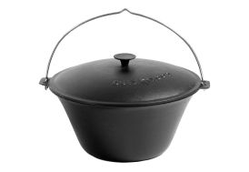 cocotte en fonte naturelle fabriquée à la main, disponible en 3 dimensions