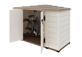 Coffre de Rangement en Bois pour 2 Vélos 182x82x164cm (l,l,h) - Rowlinson