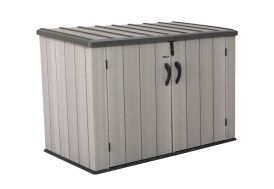Coffre de rangement extérieur Lifetime en PEHD imitation bois 2,73 m³